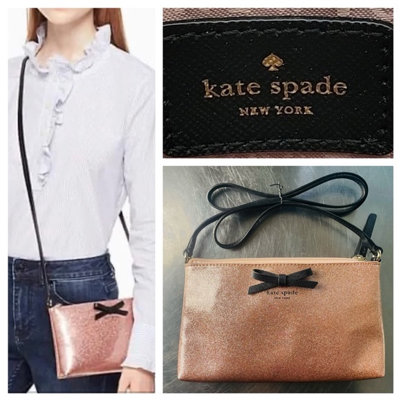 kate spade Bags Kate Spade Amy Mavis Street Rose Gold Glitter